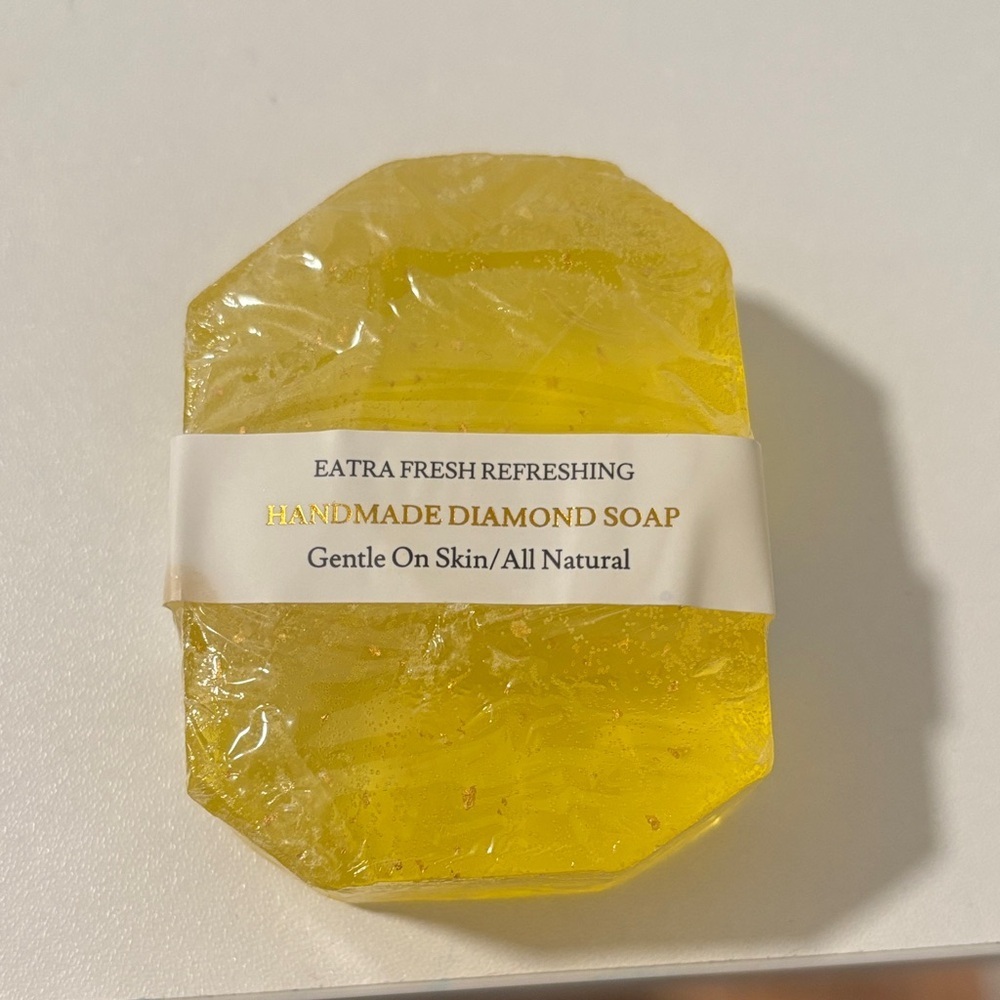 Handmade Diamond Soap - Yellow - Picture 2 of 4